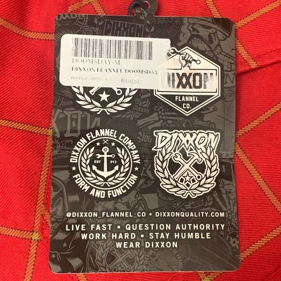 NWT Dixxon Flannel Company Men's Doomsday Flannel Size Medium - Picture 4 of 7